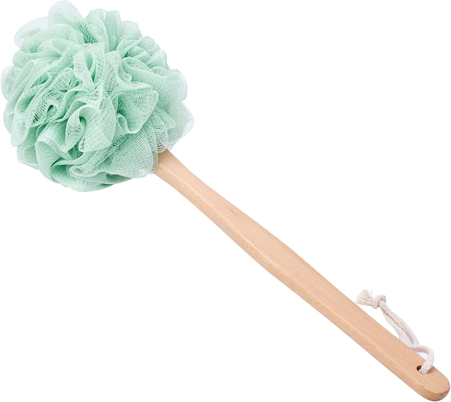 Loofah on a Stick, Exfoliating Lufa Back Scrubber for Shower, Back Scrubber,Long Handle Loofah