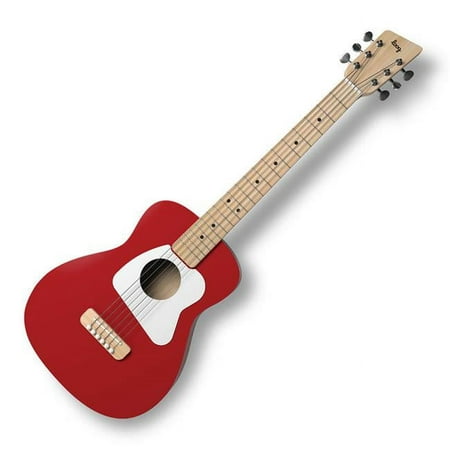 Loog Instruments 329018 Pro VI 6 String Acoustic Guitar Set, Red