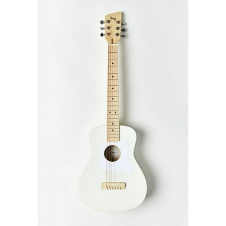 Loog Instruments 329021 Pro VI 6 String Acoustic Guitar, White