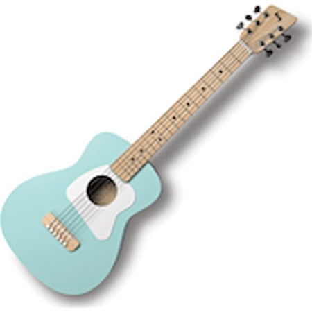 Loog 3 String Pro Acoustic Guitar and Accompanying App for Children, Teens and Beginners Green