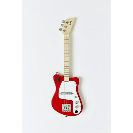 Loog Mini Electric 3 String Electric Guitar w/ Built-in Amp - Red - LGMIER