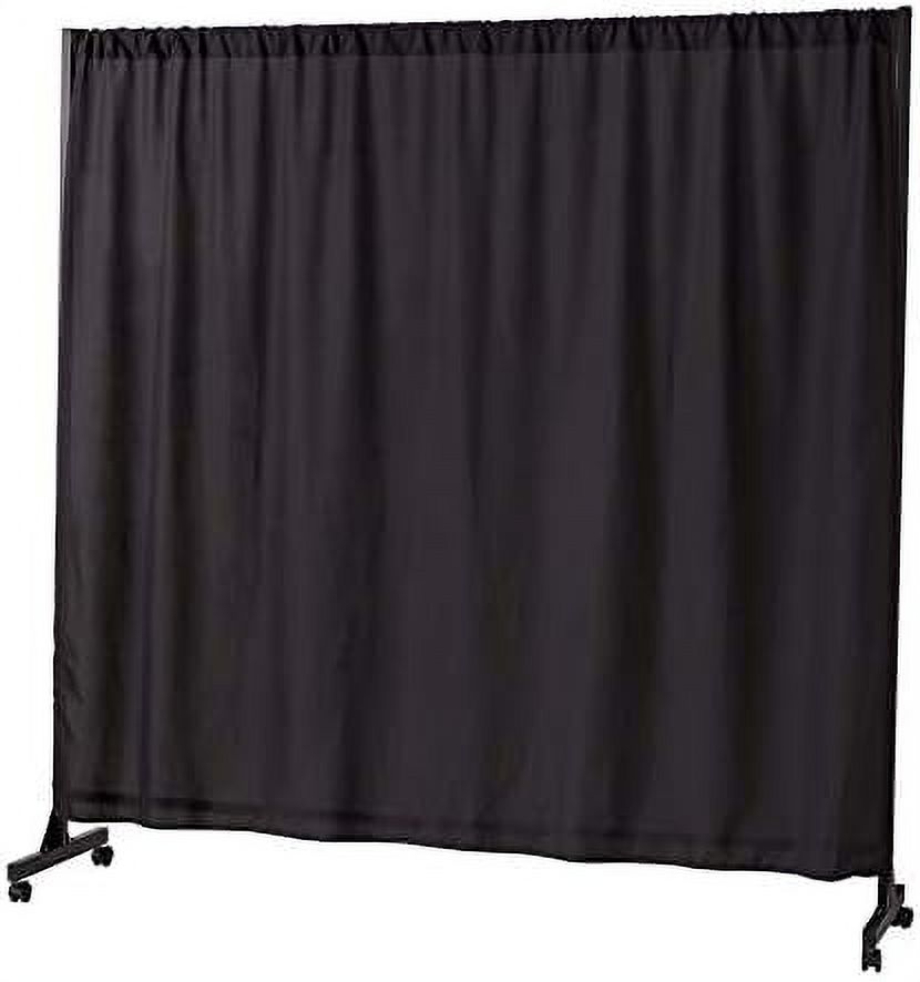 Look At Expandable Privacy Room Divider Black Fra With Black Fabric