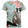 thumbnail image 1 of Look Back Cat All Over Adult T-Shirt - Large, 1 of 1