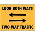thumbnail image 1 of Look Both Ways Two Way Traffic Arrows Sign Metal Tin Sign 8x12 Inches Caution Danger Safety Security Warning Notice Signs, 1 of 5