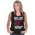 thumbnail image 1 of Look Guys Austrailian Shepherd Lover Tank Top Tee Shirt Women Brisco Brands S, 1 of 6
