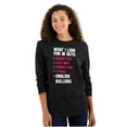 thumbnail image 1 of Look Guys Englsih Bulldog Lover Women's Long Sleeve T Shirt Brisco Brands M, 1 of 6