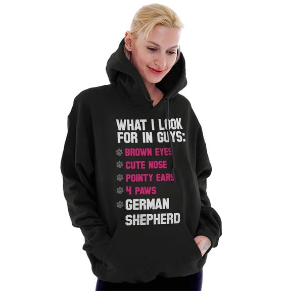 Look Guys German Shepherd Lover Hoodie Sweatshirt Women Brisco Brands L