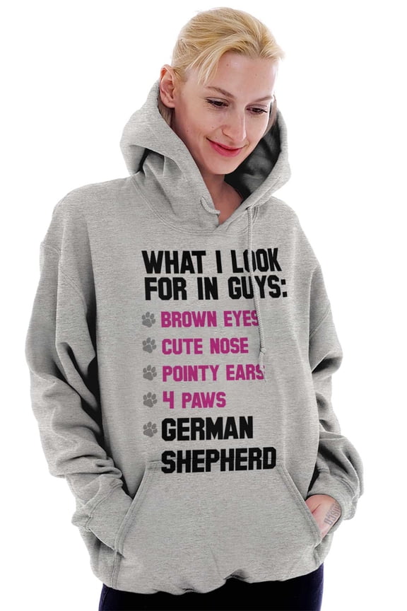 Look Guys German Shepherd Lover Hoodie Sweatshirt Women Brisco Brands S