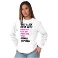thumbnail image 1 of Look Guys German Shepherd Lover Women Plus Size Long Sleeve Graphic Tee Brisco Brands 2X, 1 of 5