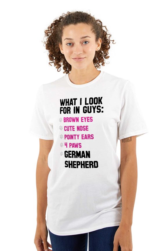 Look Guys German Shepherd Lover Women's Plus Size Graphic Tee Brisco Brands 5X