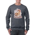 thumbnail image 1 of Look! I'm A Unicorn. Pug Sweatshirt Men -Smartprints Designs, Male Large, 1 of 4