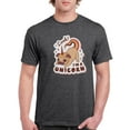 thumbnail image 1 of Look! I'm A Unicorn. Pug T-Shirt Men -Smartprints Designs, Male 4X-Large, 1 of 4