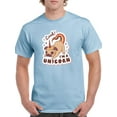 thumbnail image 1 of Look! I'm A Unicorn. Pug T-Shirt Men -Smartprints Designs, Male Large, 1 of 4
