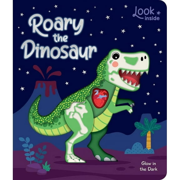 Look Inside: Roary the Dinosaur: Board Book with Cut-Outs and Glow in the Dark!, (Board Book)