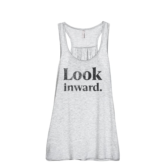 Look Inward Women's Fashion Sleeveless Flowy Racerback Tank Top Sport Grey Small