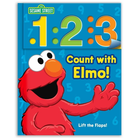 Sesame Street: 1 2 3 Count with Elmo!: A Look, Lift and Learn Book (Edition 2) (Board Book)