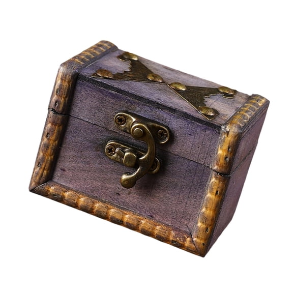 Look Locking Storage Container Durable Wood Metal For Jewelry Heirlooms