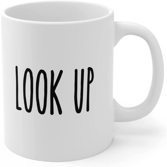 Look Up Mindfullness Ceramic Coffee Mug 11 oz