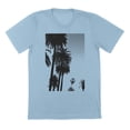 thumbnail image 1 of Look Up Palm Humor Graphic Light Blue Mens T-Shirt, 1 of 1