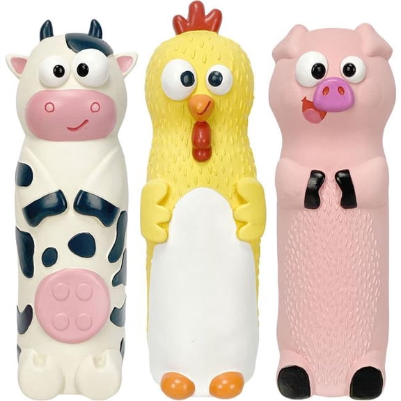 Look Who Crunching Animals - Assorted Colors - 8 in. - Case of 30 - Fun & Safe Playtime