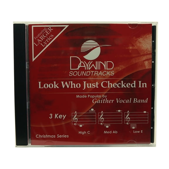 Look Who Just Checked In Made Popular by Gaither Vocal Band NEW CD Accompaniment