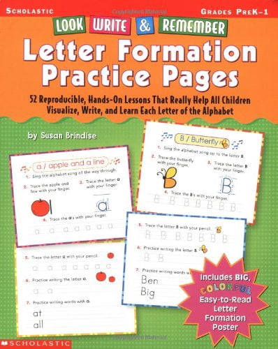 Look Write Pre-Owned Look, Write & Remember Letter Formation Practice Pages ...