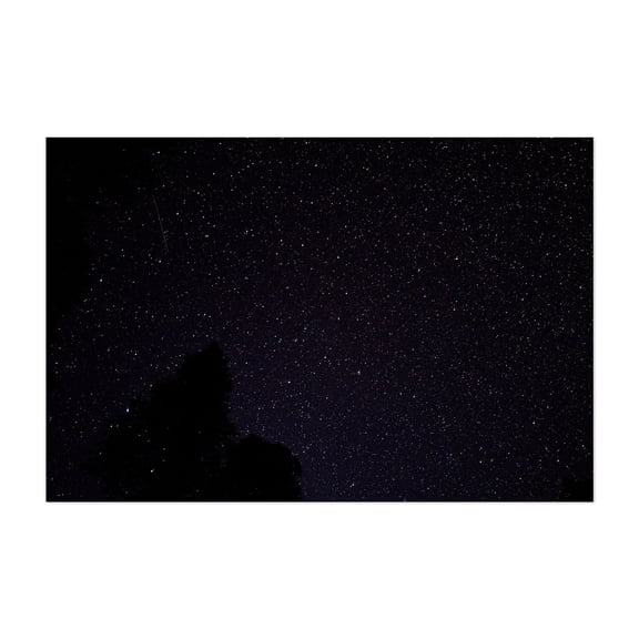Look Up And You Might See A Shooting Star - Photography Night Sky Stars Astronomy Cosmic Space Milky Way Silhouette Unframed Wall Art Print 4 x 6 inches
