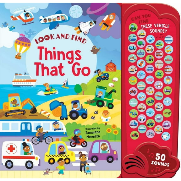 Things That Go: 50 Button Sound Book: Search and Find Book with 50 Noises! (Board Book)