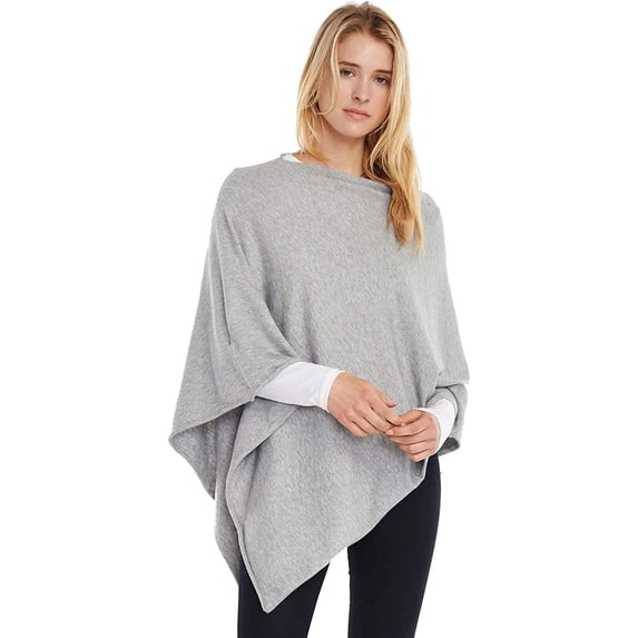 Look by M Women's Basic Poncho Year Round Cover Special Occasion for Every Day