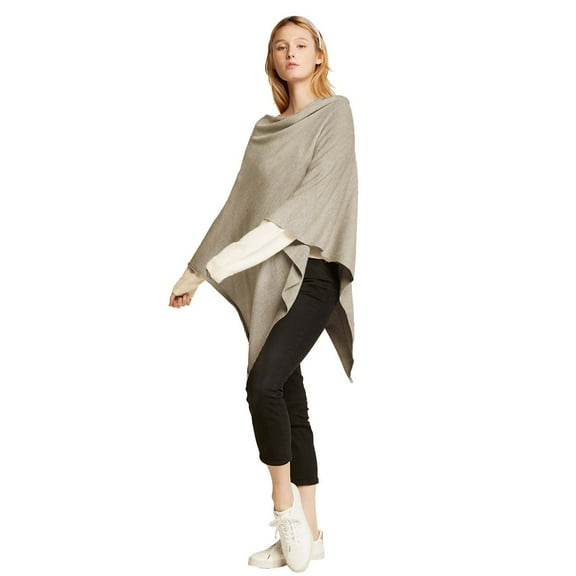 Look by M Women's Basic Poncho Year Round Cover Special Occasion for Every Day