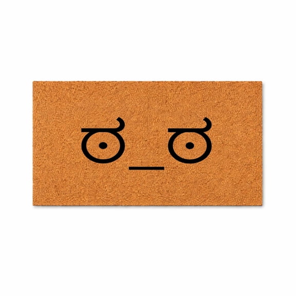 Look of Disapproval ?_? | Funny Unicode Meme Doormat | Welcome Mat | Funny Door Mat | Funny Gift | Home Doormat | Funny Rug | Front Door Rug