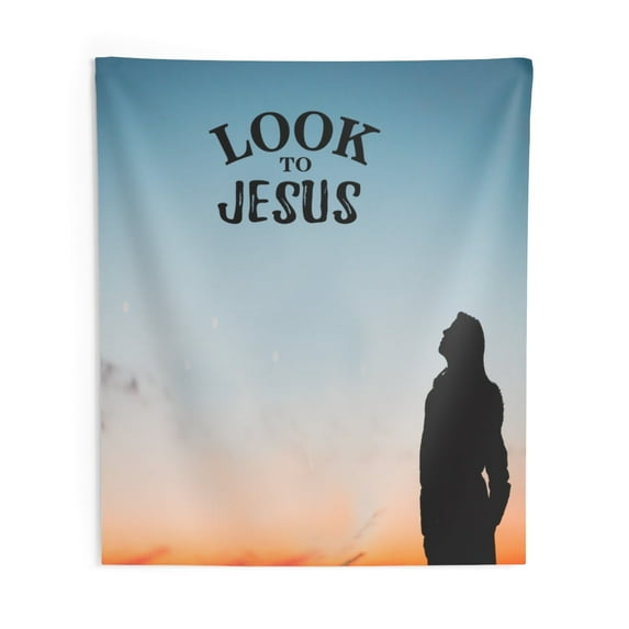 Look to Jesus Wall Hanging Tapestry