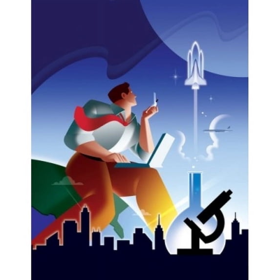Look-to-skies Charlie Hill Computer graphics Poster Print