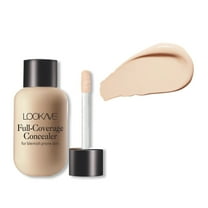Lookave Matte Liquid Foundation – Small Bottle Full Coverage Concealer, Oil Control, Moisturizing Whitening Natural Base Makeup For Face, Long-Lasting Smooth Finish, Makeup Organizers