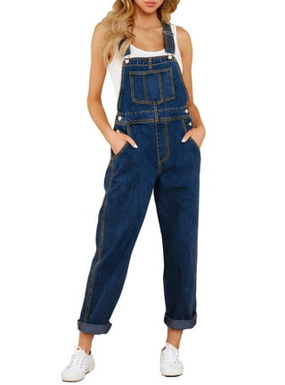 Ladies blue best sale jean overalls