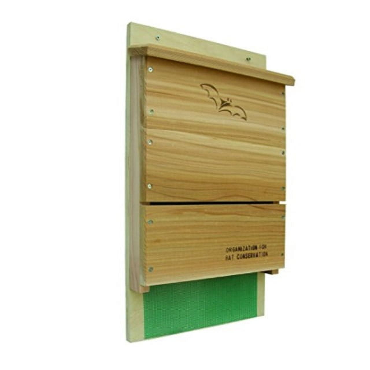 Weather-Resistant Cedar and Plywood Single Chamber Bat House