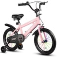 thumbnail image 1 of Lookfly 14" Kids Bike for Boys and Girls with Removable Training Wheels,Children's Cicycle,Pink, 1 of 8