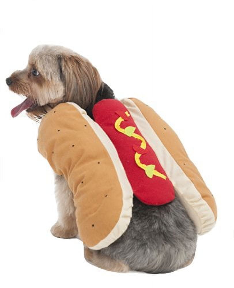 Lookin' Good Hot Dog Dog Costume XSmall (Fits 8\"10\" Neck to Tail