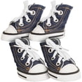thumbnail image 1 of Lookin' Good Sparkle Denim Canvas Dog Sneaker Medium - 4 Shoes - (Paw 2.32\" Heel to Toe), 1 of 3
