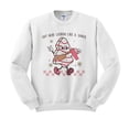 thumbnail image 1 of Lookin' Like a Snack Christmas Sweatshirt Unisex Large White, 1 of 5