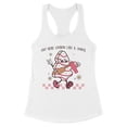 thumbnail image 1 of Lookin' Like a Snack Christmas Tank Top Fitted Racerback Women's Large White, 1 of 5