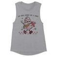 thumbnail image 1 of Lookin' Like a Snack Christmas Women's Muscle Tank Medium Heather Grey, 1 of 5