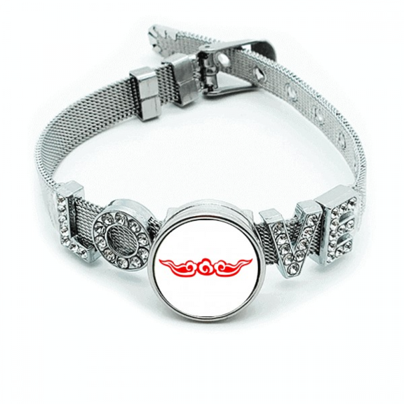 Looking Better Life Future Bracelet Wristband Crystal Love Adjustable Bangle