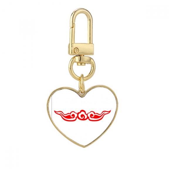 Looking Better Life Future Gold Heart Keychain Metal Keyring Holder