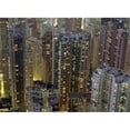 thumbnail image 1 of Looking Down On Crowded Residential Tower Blocks As Seen From The Peak At Dusk Poster Print, 32 x 24 - Large, 1 of 1
