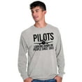 thumbnail image 1 of Looking Down On People 1903 Pilot Plus Size Long Sleeve Graphic Tee Shirt Brisco Brands 3X, 1 of 5