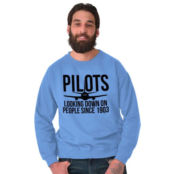 Looking Down On People 1903 Pilot Sweatshirt for Men or Women Brisco Brands S