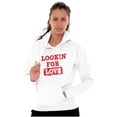 thumbnail image 1 of Looking For Love Funny Valentines Day Women Plus Size Graphic Pullover Hoodie Brisco Brands 5X, 1 of 3