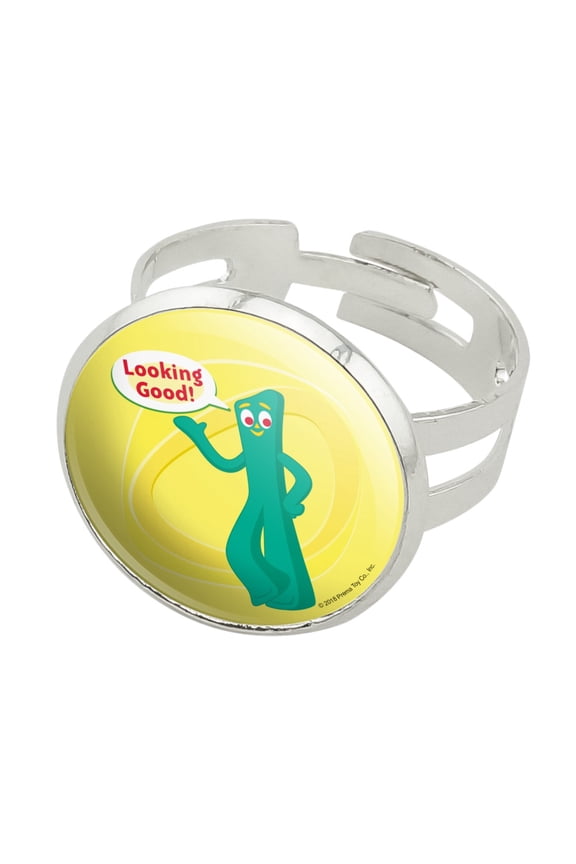 Looking Good! - Gumby Silver Plated Adjustable Novelty Ring