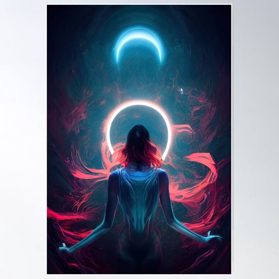 Looking Into The Void Poster Wall Art, Modern Wall Decor For Living Room Bedroom, 8x12 UNFRAMED